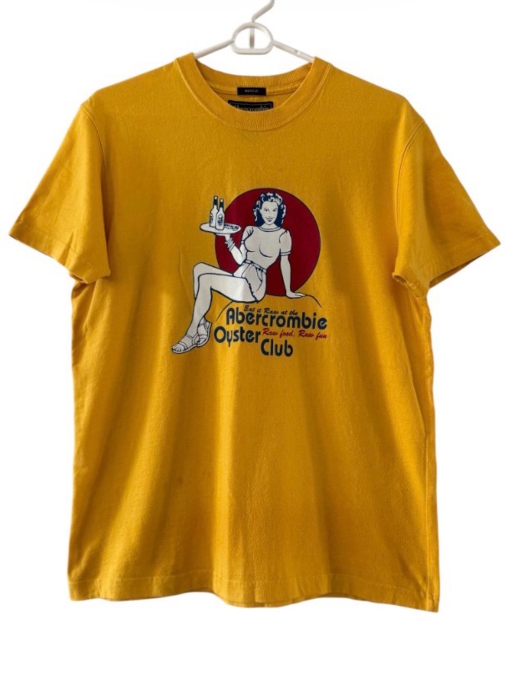 Vintage Y2K Abercrombie & Fitch Oyster Club Graphic T Shirt Rare